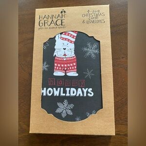 Hannah Grace 4 pack Christmas Cards and Envelopes New in box